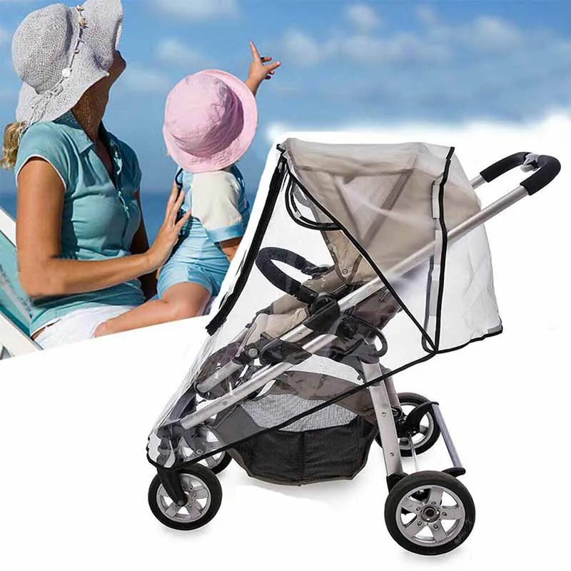 

Universal Baby Carriage Rain Cover Cart Windshield Baby Pushchair Cover Buggy Pram Rain Cover
