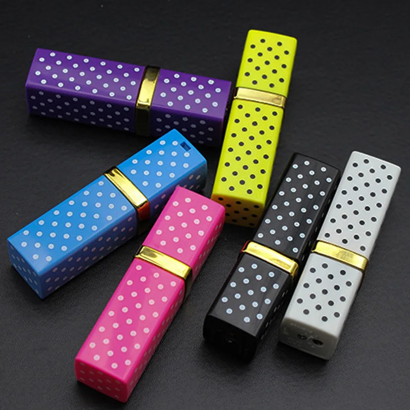 Новинка Дамская Зажигалка помада креативные зажигалки с пламенем заправляемая