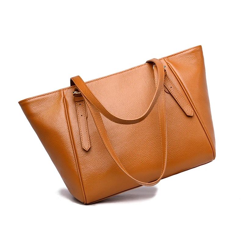 Solid Color Women's Genuine Leather Handbags Luxury Handbags Women Bags Designer Large Capacity Tote Bags for Women Shoulder Bag