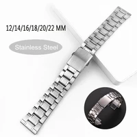 18mm 20mm 22mm watchband stainless steel bracelet wristband 16mm 14mm 12mm watch strap smart watches accessories for women men