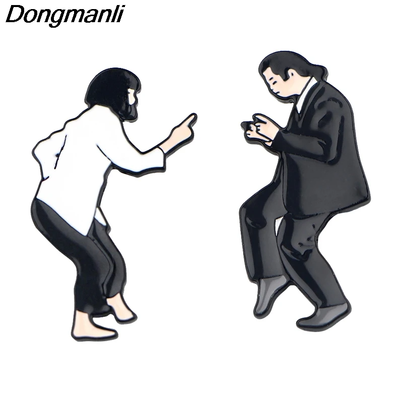 Классическая эмалированная заколка P4341 Dongmanli с забавным фильмом металлические