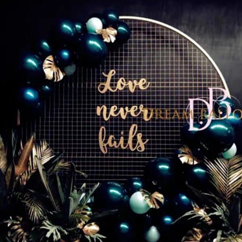 Новый свадебный реквизит кованая железная белая сетка Цветочная рамка круглая