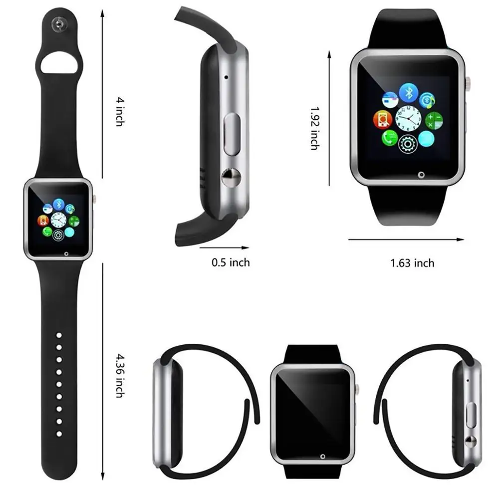 Smart Watch A1 Support SIM TF Card Sport Pedometer Camera Call Sedentary Reminder Bluetooth Android Wristband Man Women | Электроника