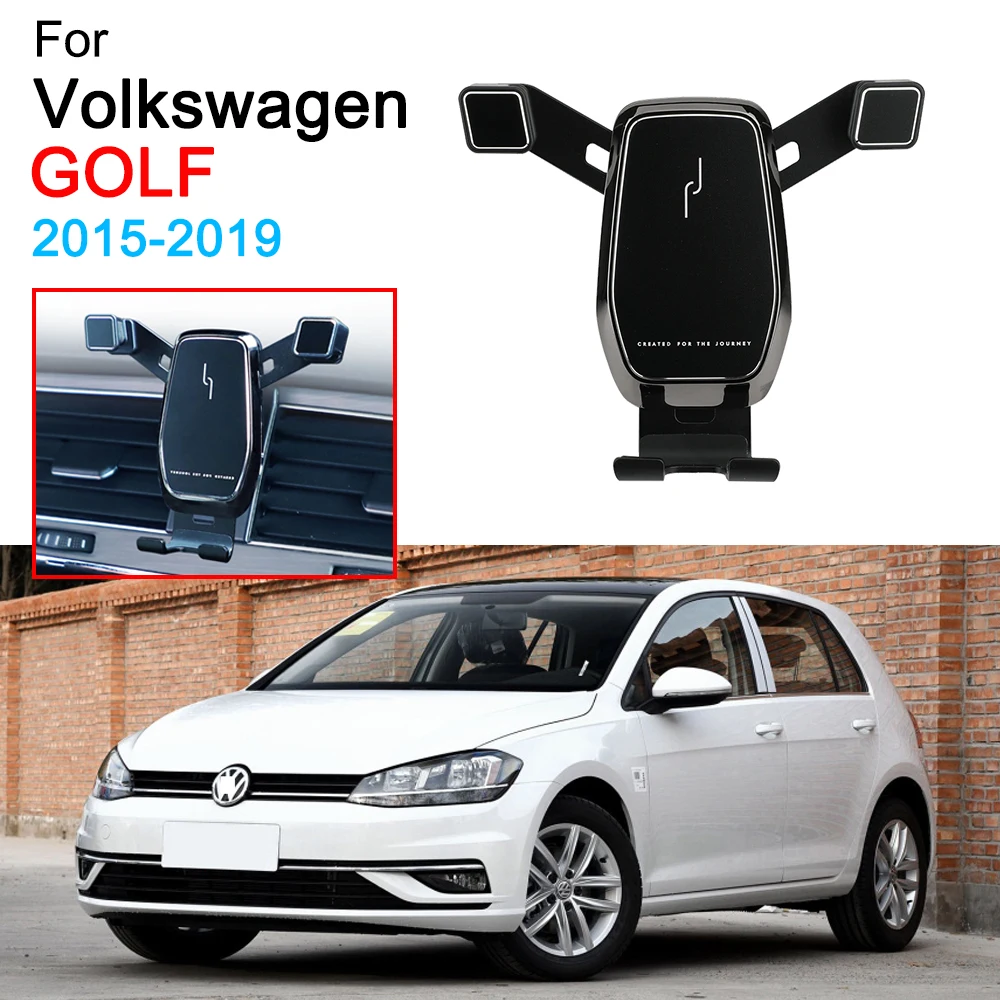 Araba mobil telefon braketi hava firar dağı çağrı telefon tutucu Volkswagen VW Golf 7 için MK7 aksesuarları 2015 2016 2017 2018 2019