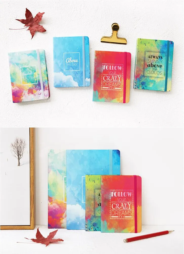 "Над небом" красивая твердая обложка с подкладкой Freenote Journal Study Diary notebook Journal канцелярские товары подарок
