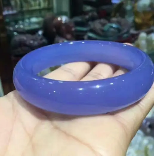 Природный нефрит миелин турецкий синий фиолетовый нефритовый браслет |