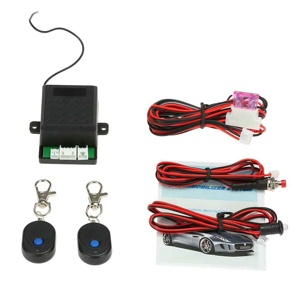 

Car Alarm Auto System Anti Theft Security Alarm Protection with 2 Remote Controller Control Central Locking Immobilizer