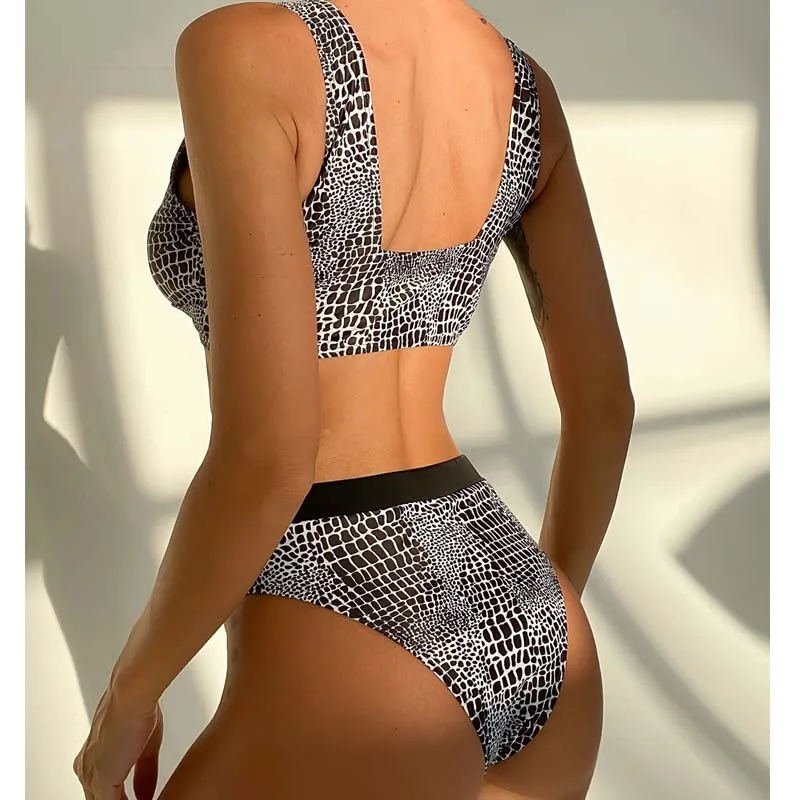 

2021 Sexy Women Swimsuit Swimwear Female Bandeau Bather Brazilian Bikini set Pool Bathing Suit Beach Pool High Waist Bikinis E63