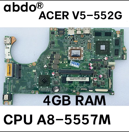 Материнская плата для ноутбука Acer V5-552G V5-552 DA0ZRIMB8E0 с центральным процессором A8-5557M