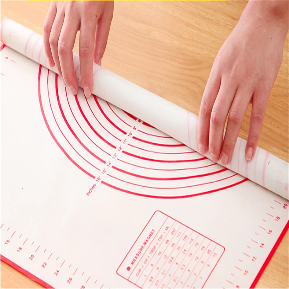 

Silicone Mat 80*60cm Pizza Pastry Mat Cake Baking Mat for Dought Baking Accessories Silicone Dough Mat Cake Tools Non-Stick Mat