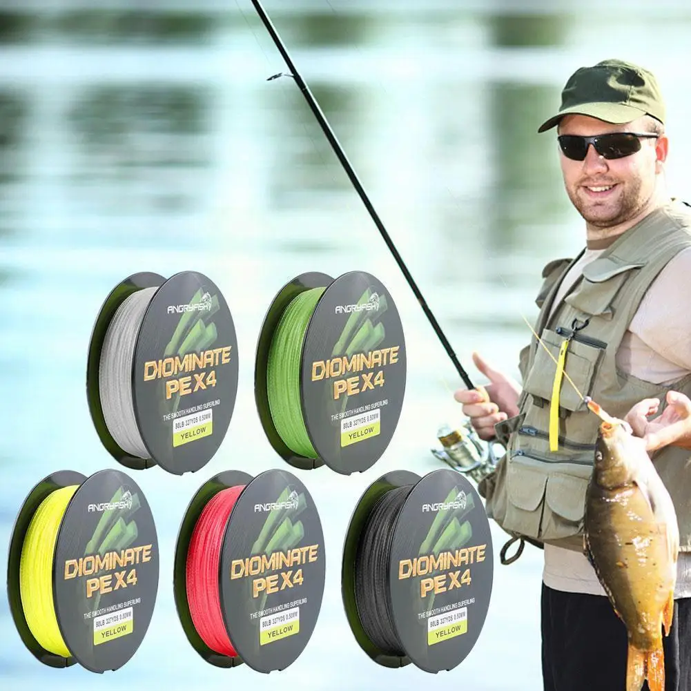 

Леска рыболовная плетеная из ПЭ, 4 нити, 300 м