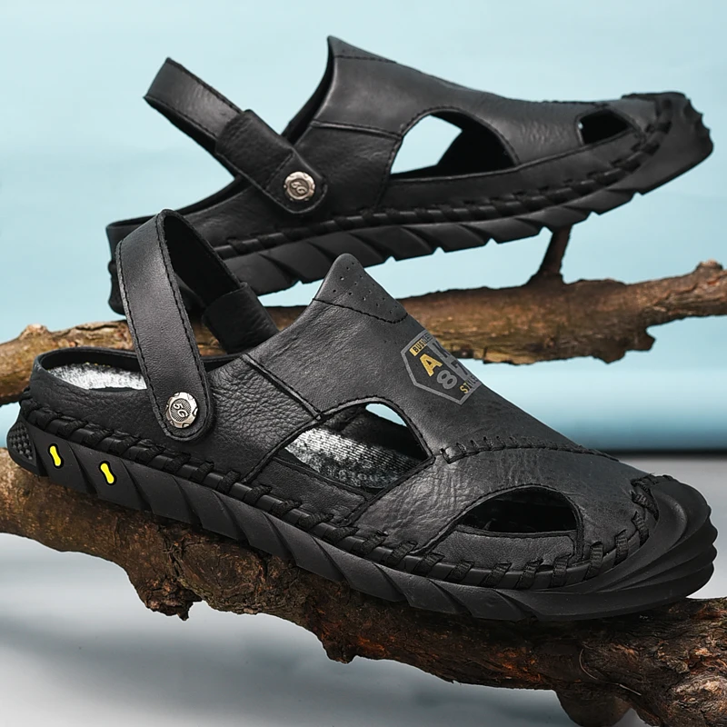 

en sandalle male rubber homme size summer da sandale man sandalia shoes outdoor work romanas sandal heren sandalsslippers for