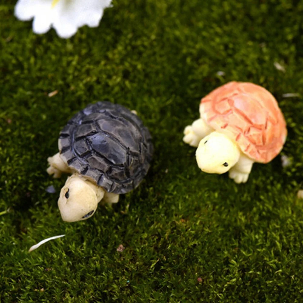 

1/2/10pcs Animals Miniatures Figurines Ladybug Snail Owl Tortoise Dogs Resin Craft Dollhouse Bonsai Decor Terrarium Decoracion