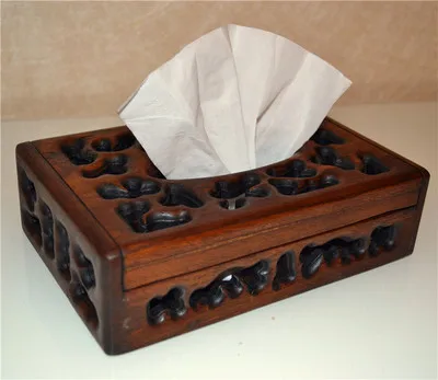 

Коробка для салфеток из массива дерева в ретро-стиле, простая насосная коробка для чая, ресторана, барбекю, гостиницы, журналов, для гостиной