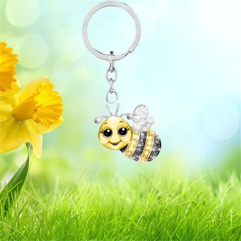 Модный изящный милый мультяшный слон кулон брелок пчела сова Божья коровка