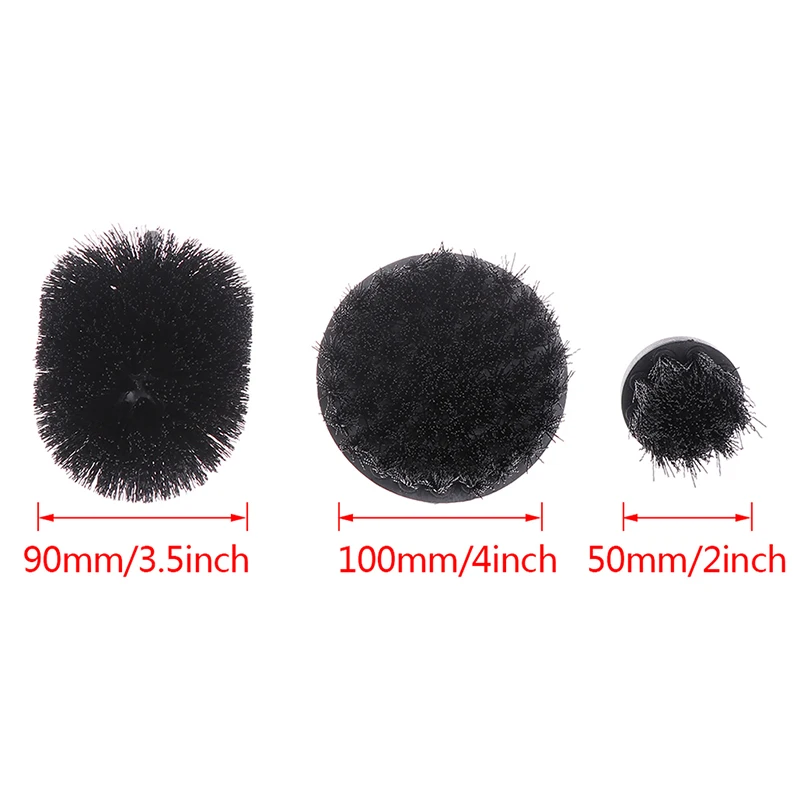 

Black Electric Floor Cleaning Brush Drill Power Tool For Removing Stubborn Stains On Stone Mable Ceramic Tile Black 1pc / 3Pcs