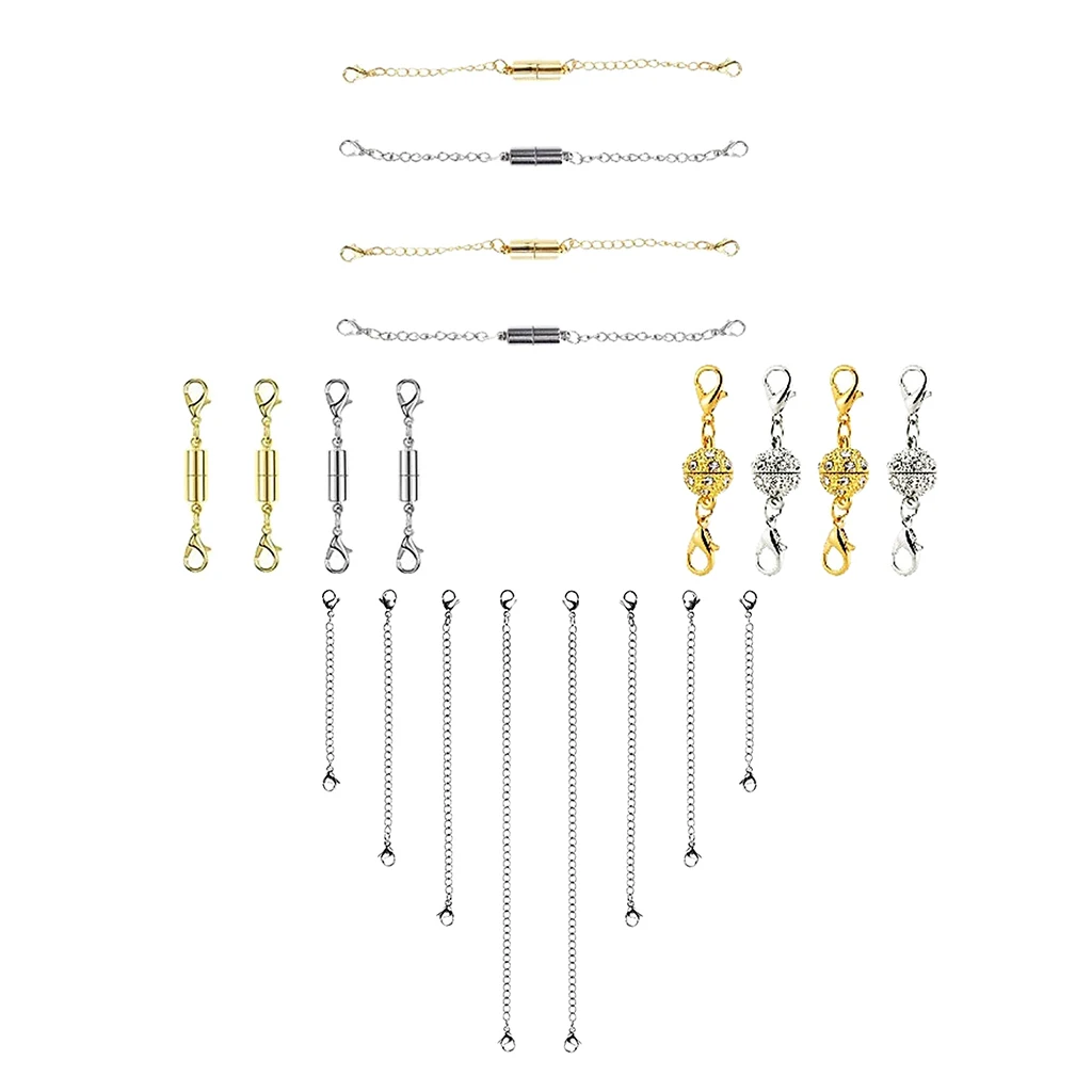 22pc Necklace Extender Chains Magnetic Clasps DIY Bracelet Jewelry Extenders | Украшения и аксессуары