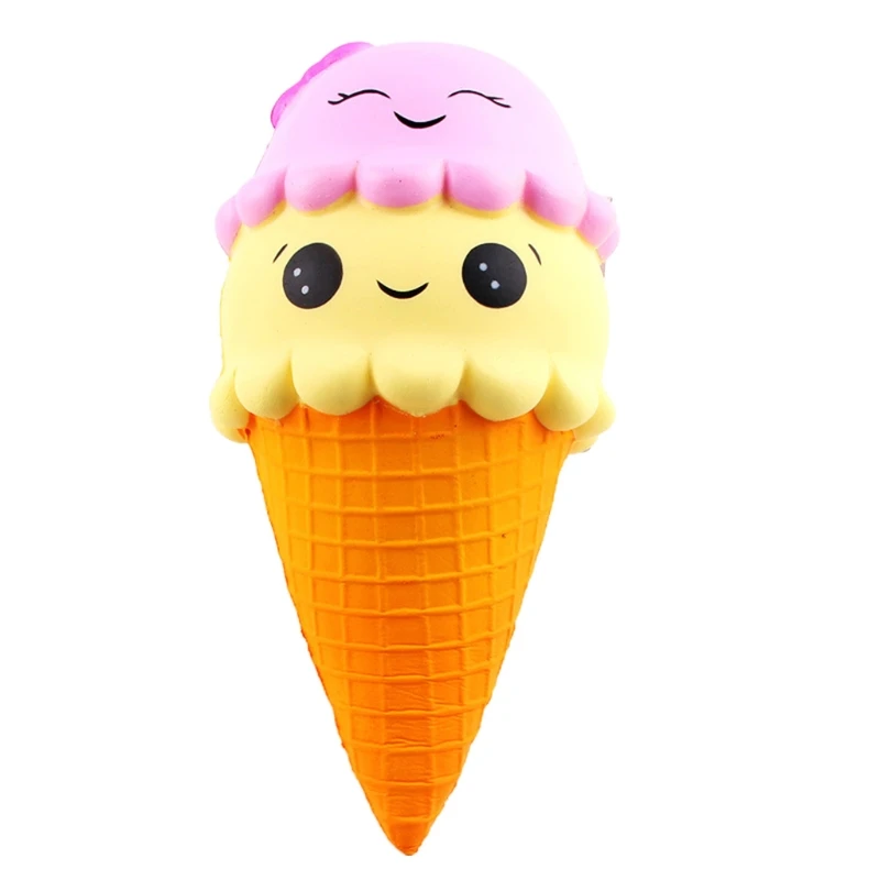 

2021 New 19cm Realistic Model Icecream Sponge Toy Squeeze Fidget for Children’s Focus