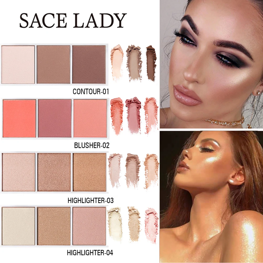 Многоцветная румяна маркер восстанавливающая пудра розовый нежный и