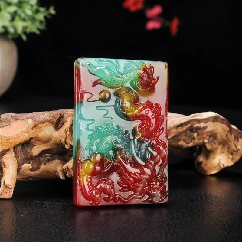 

Fashion Color Jade Pendant Hand Carved Men Jadeite Necklaces Pendants for Women Fine Jewelry