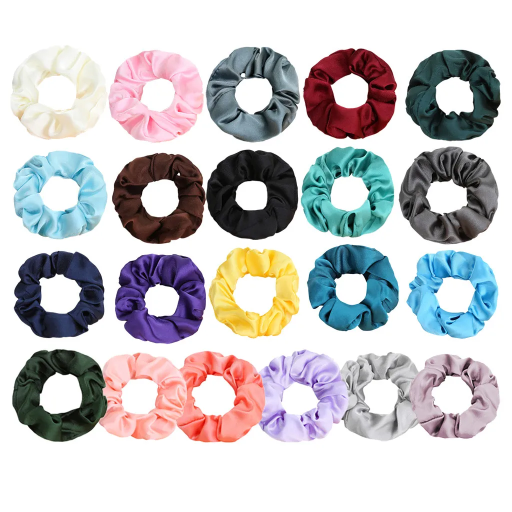 1 шт. шелковая резинка для волос эластичные резинки однотонные женские