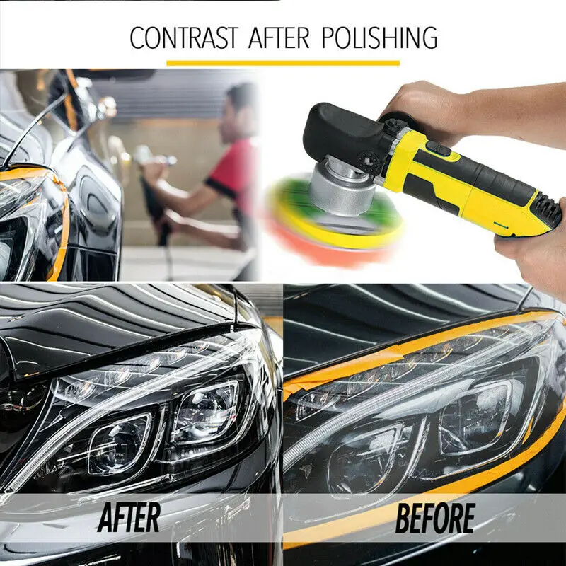 

220V/110V Dual Action Car Polisher DA Car Polishing Machine Electric Random Orbit Adjustable Speed Waxer Buffer Machine