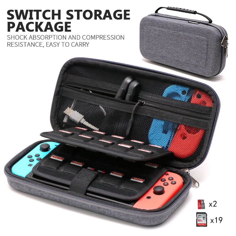 

2021 New Light Game Console Protective Cover NS Storage Bag Portable Storage Box Hard Shell Dustproof For Nintendo Switch