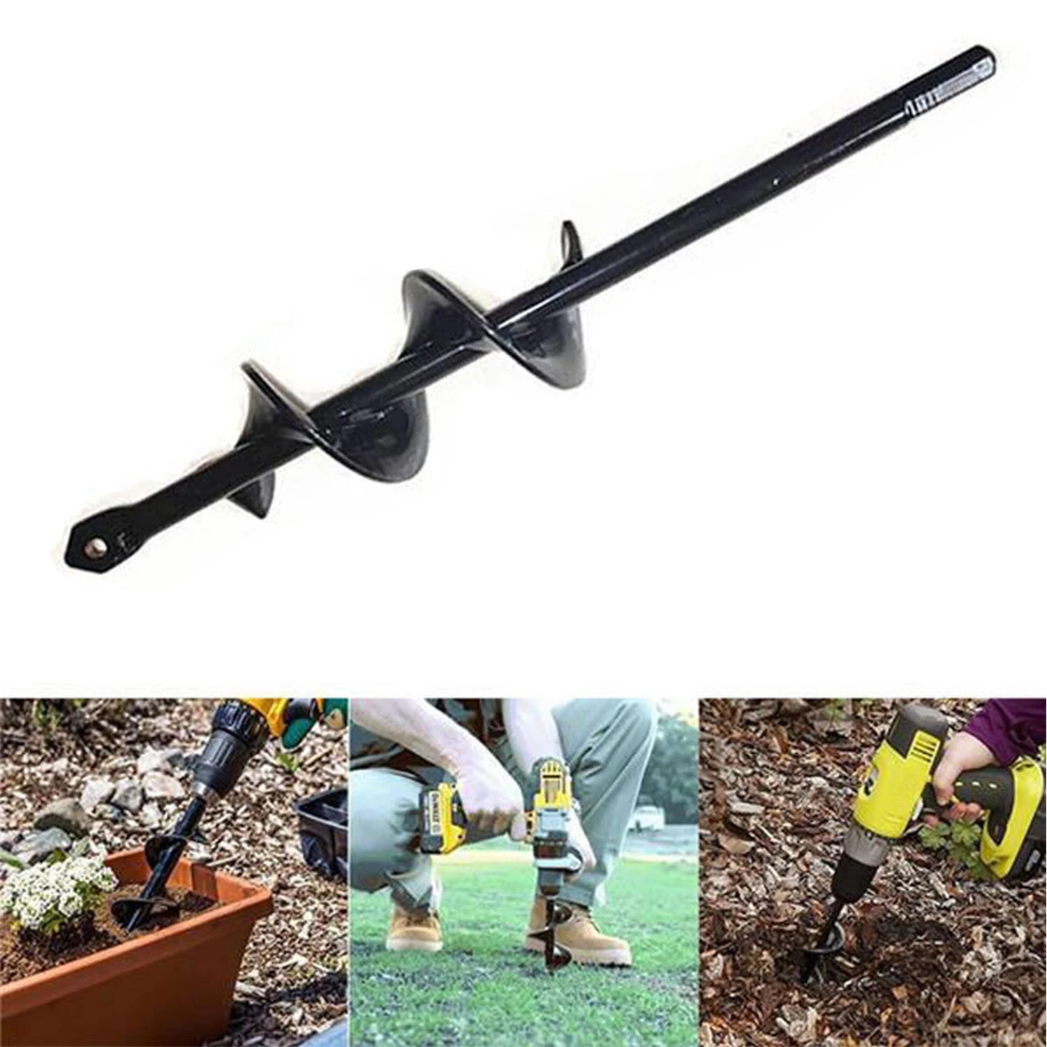 Сверло шнек для садовых растений Буровое устройство быстрой посадки саженцев