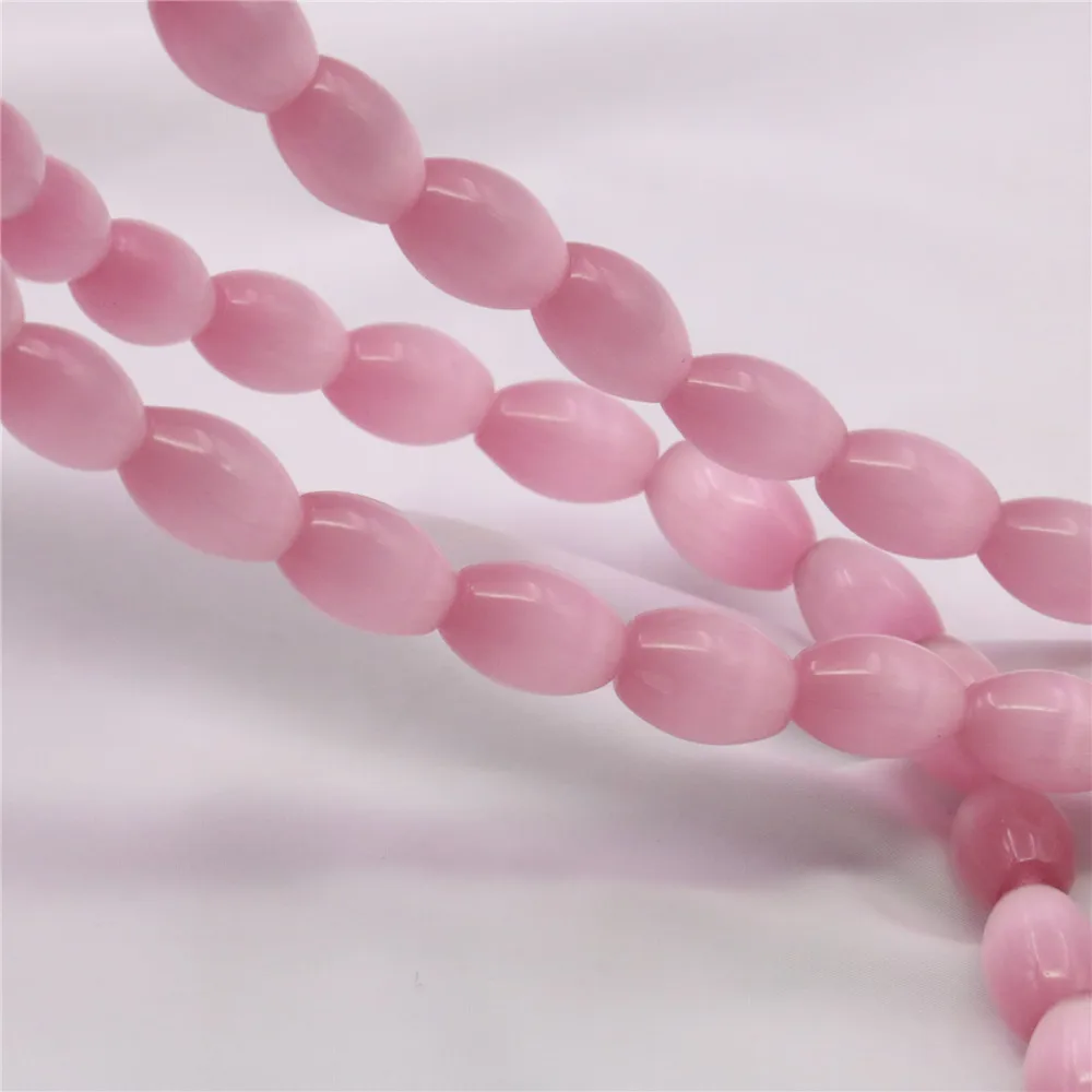 Горячая Распродажа прекрасный розовый опал камень бисер кошачьи глаза