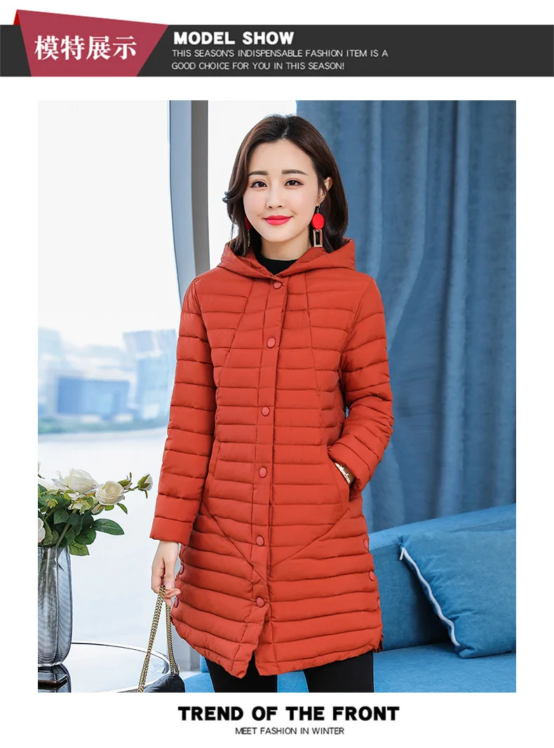 AliExpress New Style down Jacket Cotton-padded Clothes Women's Slimming WOMEN'S Dress Cotton-padded Jacket Thin Slim Fit Mi