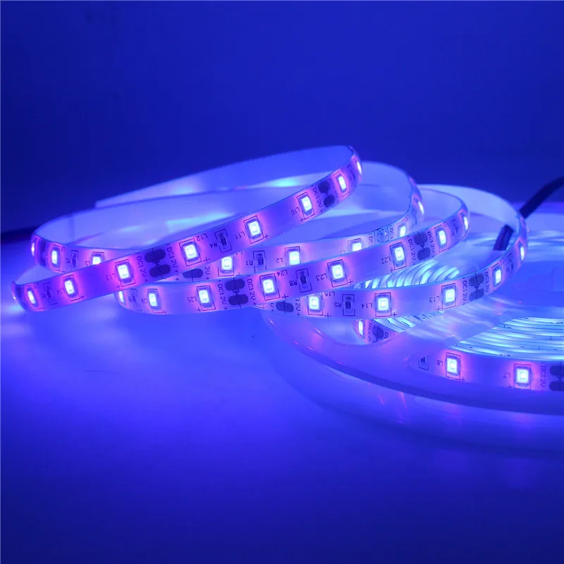 5050 2835 SMD УФ ультрафиолет фиолетовые полосы светильник s: 60 светодиодов/m 120LED/m