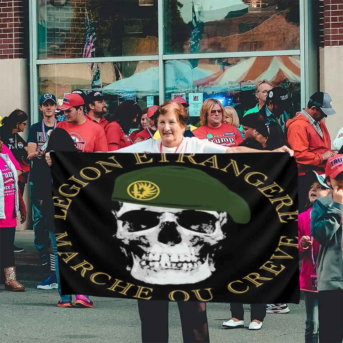 

Foreign Legion 570 Flag Banner Home Outdoor Gift Party Flag With Skull Iraq Ussr Flag