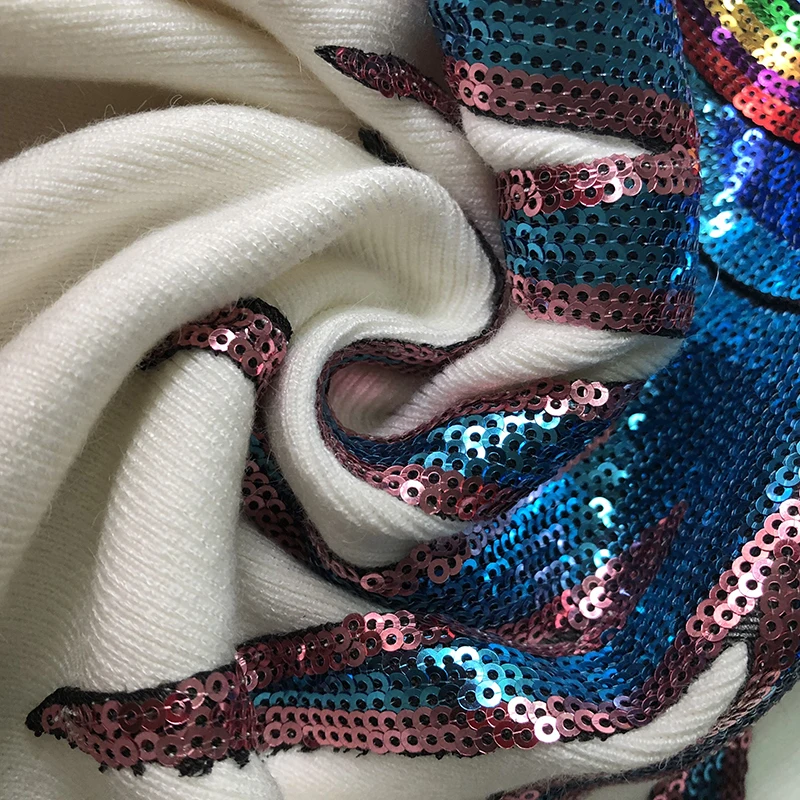 Женский трикотажный пуловер Warmsway джемпер с длинными рукавами и надписью UFO Planet