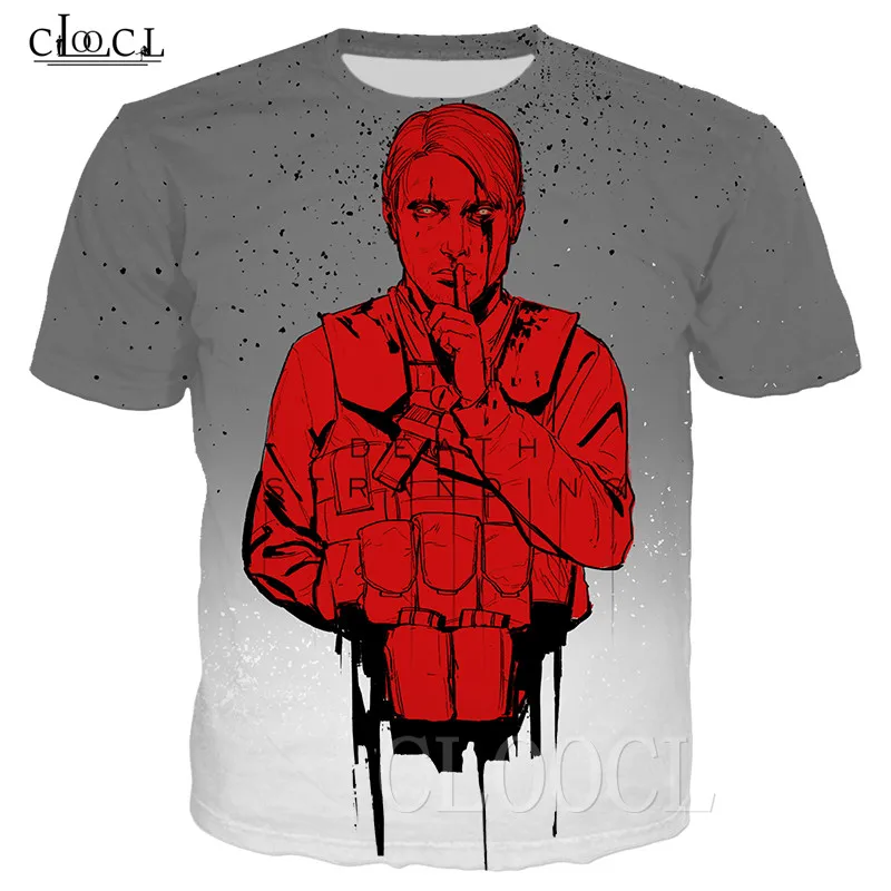 Модная популярная игра смерти Stranding футболки для мужчин и женщин Летняя футболка