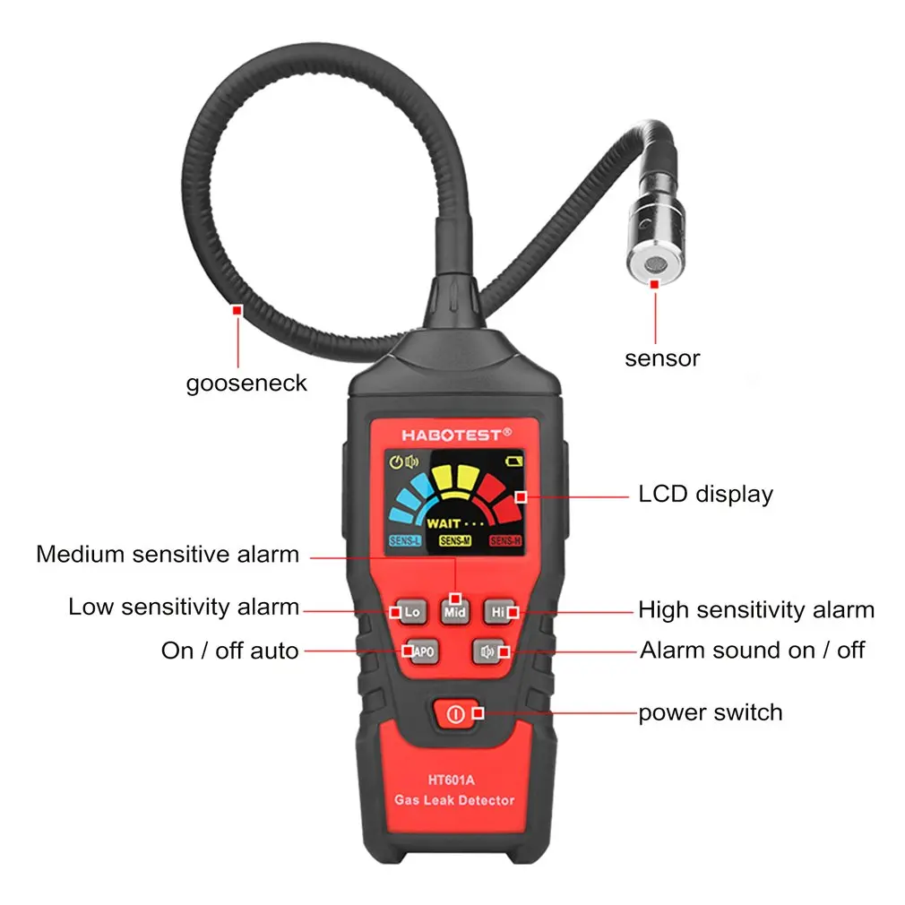 Детектор Утечки Газа HABOTEST HT601A устройство для определения местоположения