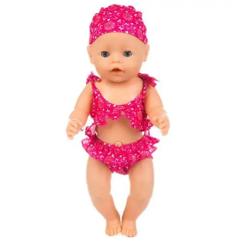 Модное милое платье, костюм, подходит для 43 см, Детская кукла, 17 дюймов, Одежда для кукол, детский лучший подарок на день рождения - Цвет: Черный