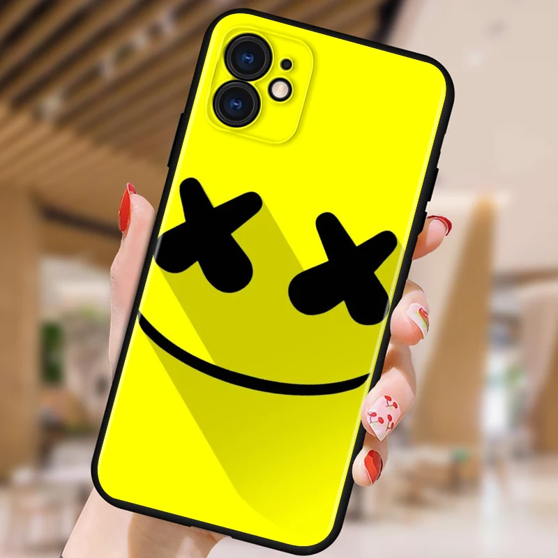 

Cartoon Face Fashion For Apple iPhone 12 11 XS Pro Max Mini XR X 8 7 6 6S Plus 5 SE Black Phone Case