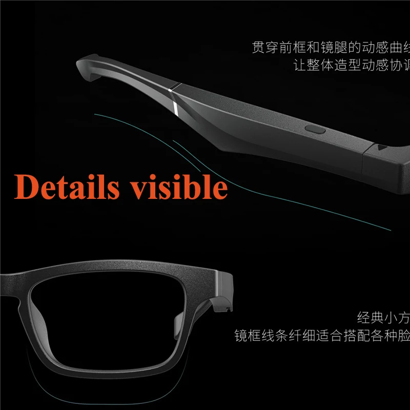 Смарт Очки солнцезащитные с поддержкой Bluetooth 5 0 и микрофоном 90 мА · ч|3D очки