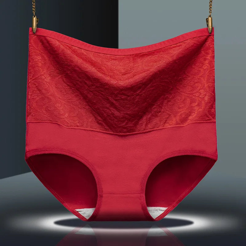 Женские хлопковые трусы нижнее белье с высокой талией из хлопка|Женские трусики|