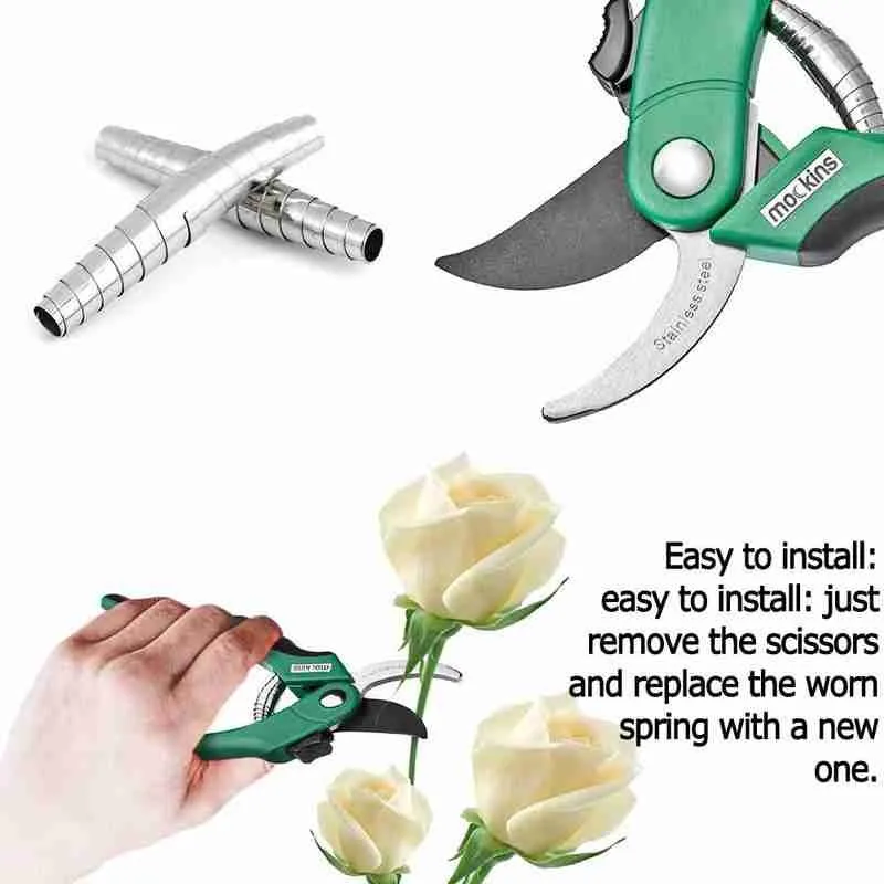 Steel Replacement Springs for Gardening Pruners, Shears, Scissors and Picking Tools in Household Garden image 2