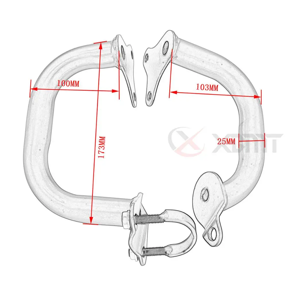 Мотоциклетная защита для пружин двигателя переднего бампера Honda CB750 Nighthawk RC420 |