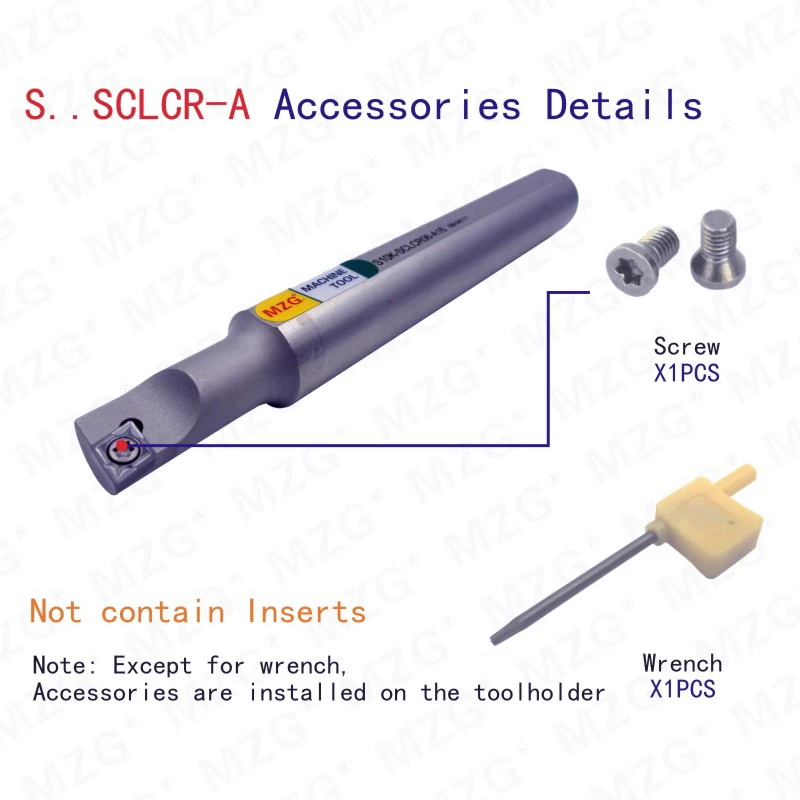 MOSASK SCLCR скучный хвостовик держатели для резки внутренние инструментов токарного
