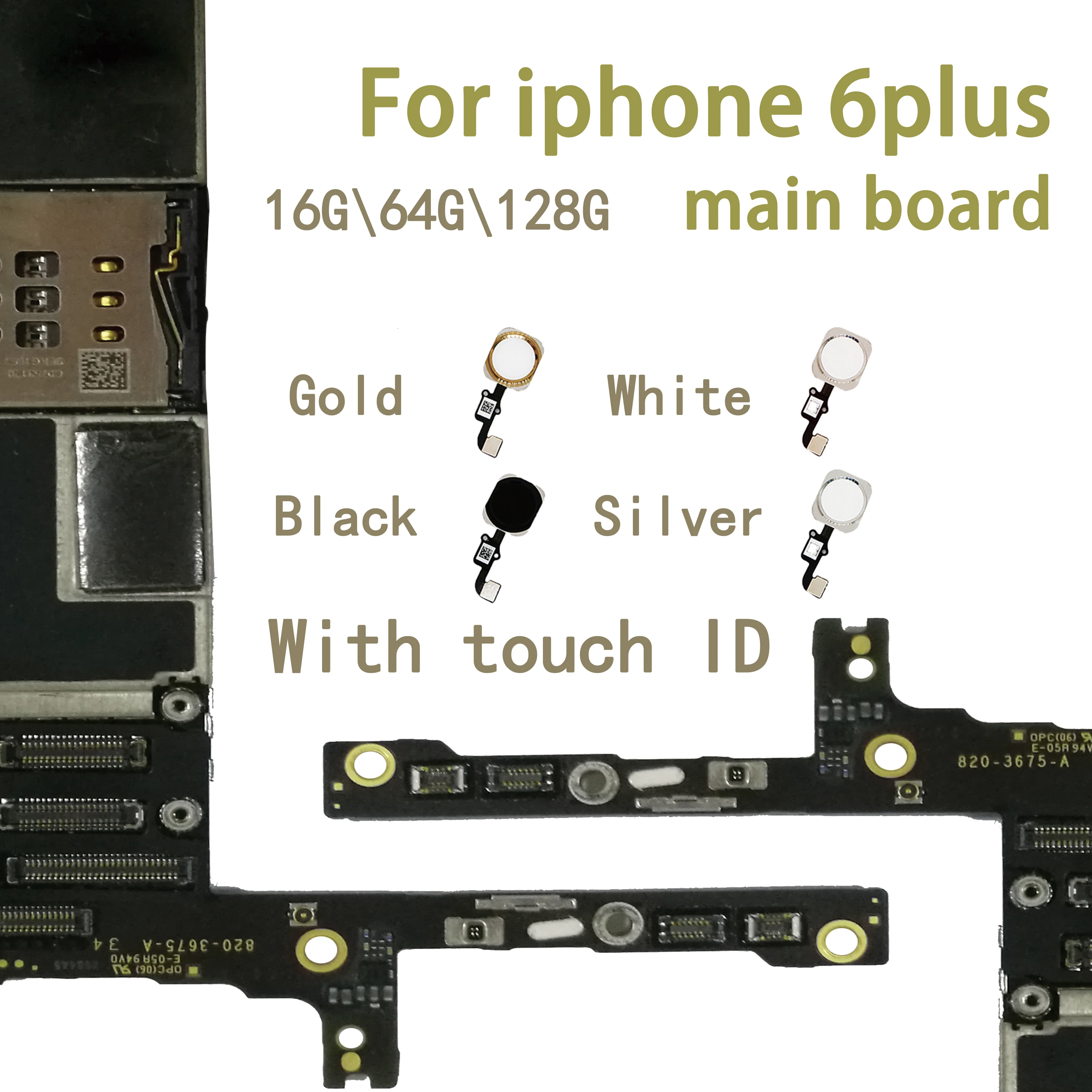 16 Гб/64 Гб/128 ГБ оригинальная разблокированная для iphone 6Plus материнская плата с