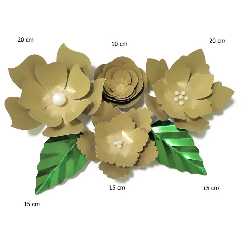 Набор золотых и розовых листьев ручной работы сделай сам | Дом сад