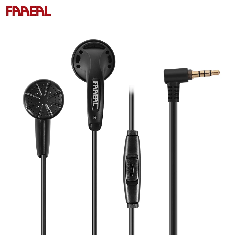 Наушники-вкладыши FAAEAL Iris с плоской головкой 32 Ом Hi-Fi наушники Super Bass проводные 3 5