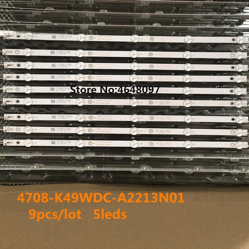Светодиодная лента 9 шт./лот для подсветки телевизора P hi lis 49 дюймов K490WDC1 A2 4708 K49WDC