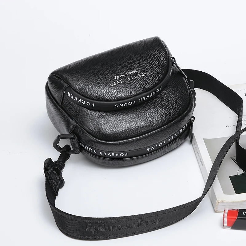 Повседневная женская сумка через плечо Wmnuo мягкие мессенджеры из натуральной