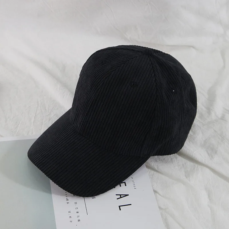 

Men Corduroy Baseball Cap Women Spring Summer Embroidery Baseball Hat Men Outdoor Adjustable Sun Hat Vacation Casquette Gorras