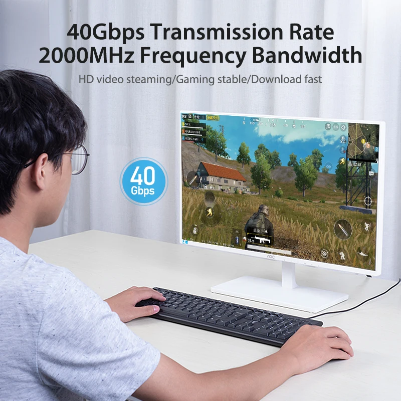 Ethernet-кабель Vention Cat8 RJ 45 сетевой кабель FTP Lan Cat 7 RJ45 Соединительный шнур 2 м/3 м/0 5 м для