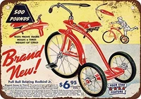 1937 redbird jr tricycle vintage look reproduction metal tin sign 8x12 inches